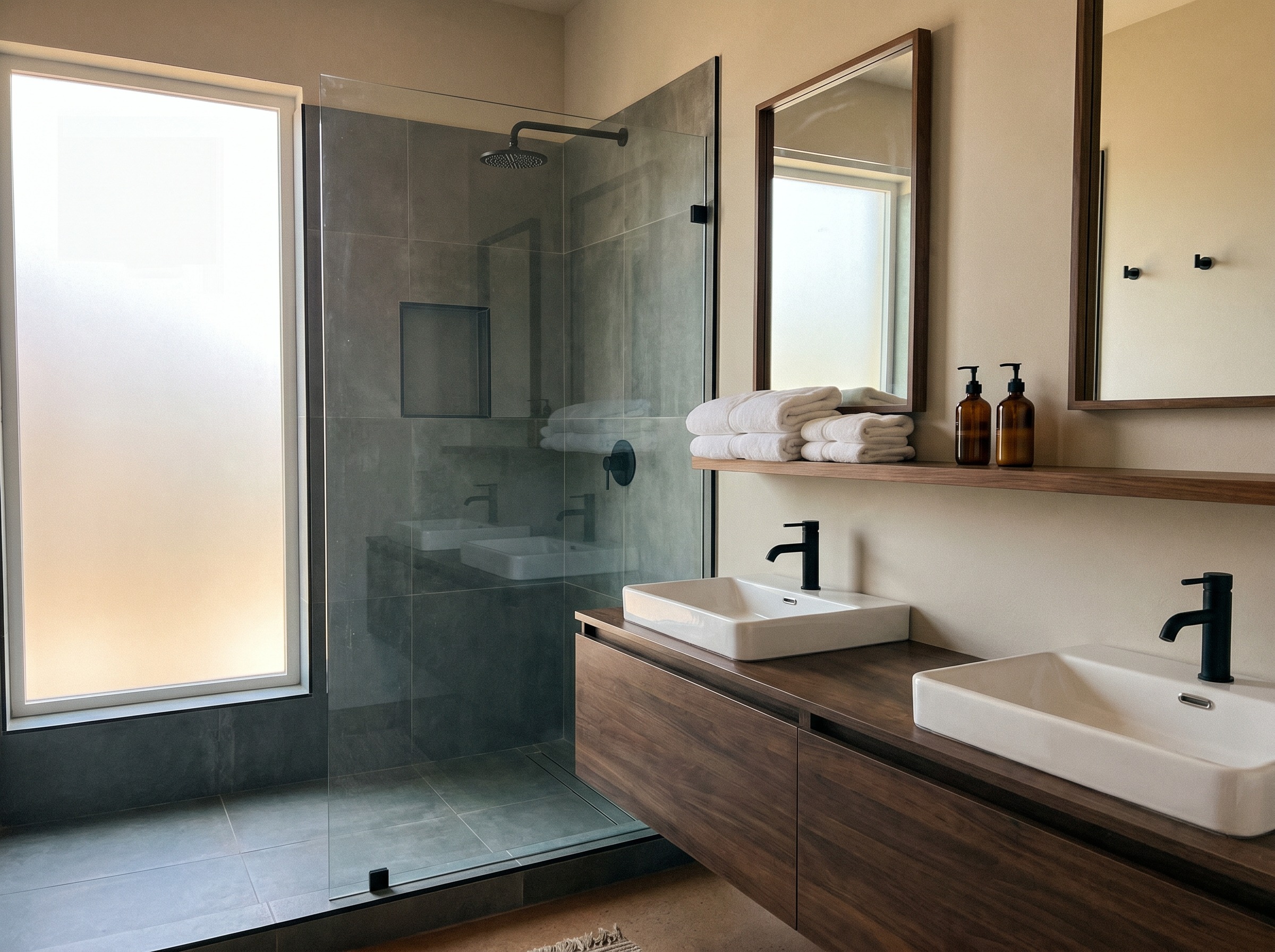 Silema Holiday Flats Penthouse designer bathroom